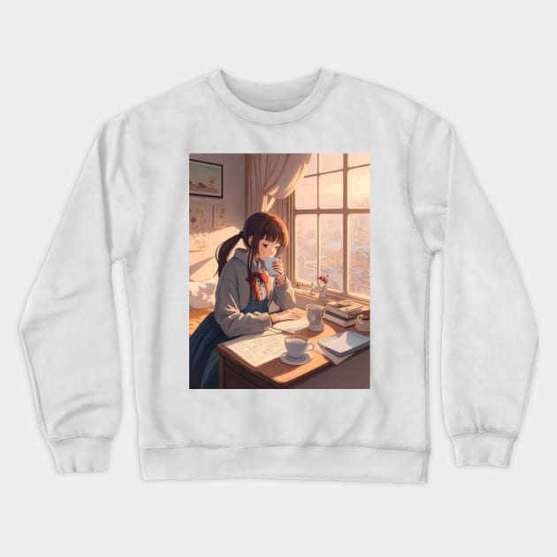 Morning coffee. Crewneck Sweatshirt by MeriemBz